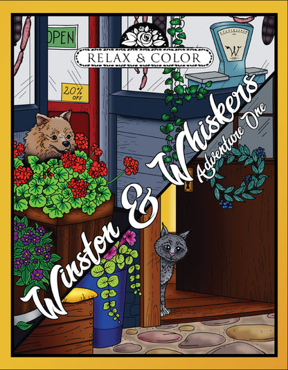 Relax and Color Winston and Whiskers - Adventure One - Paperback